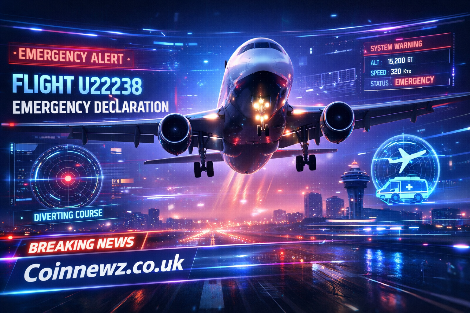 flight u22238 emergency declaration