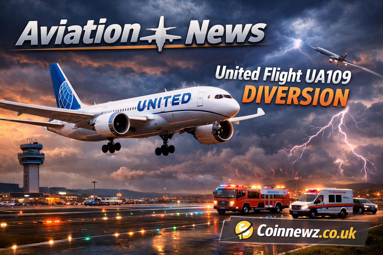 united flight ua109 diversion