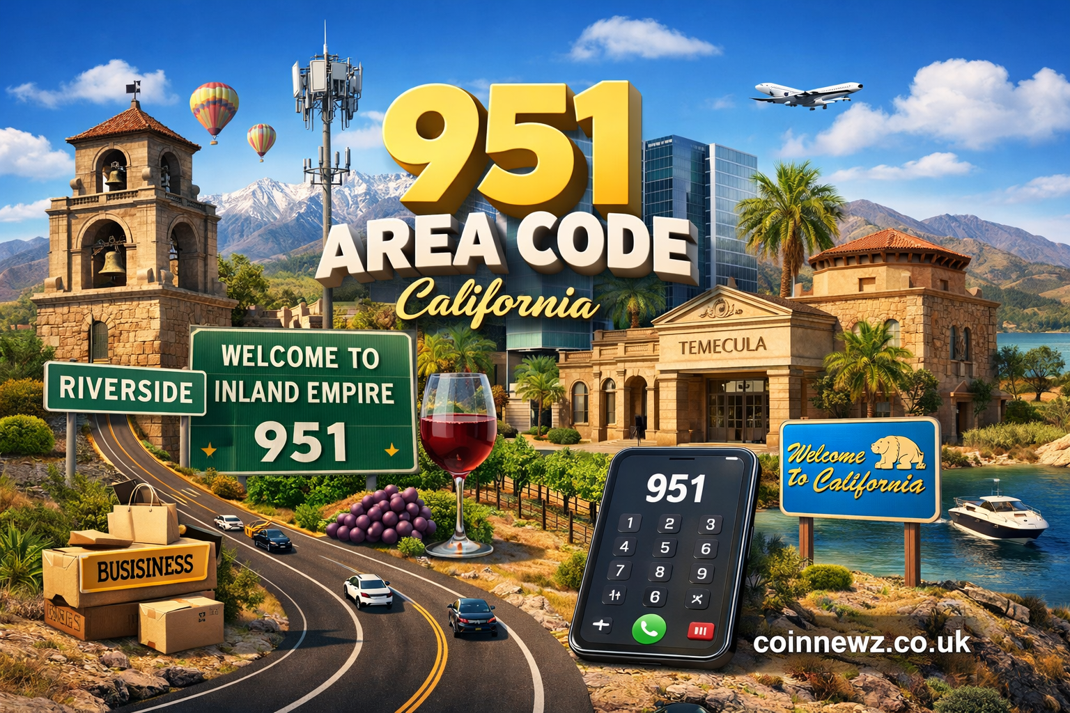 951 area code