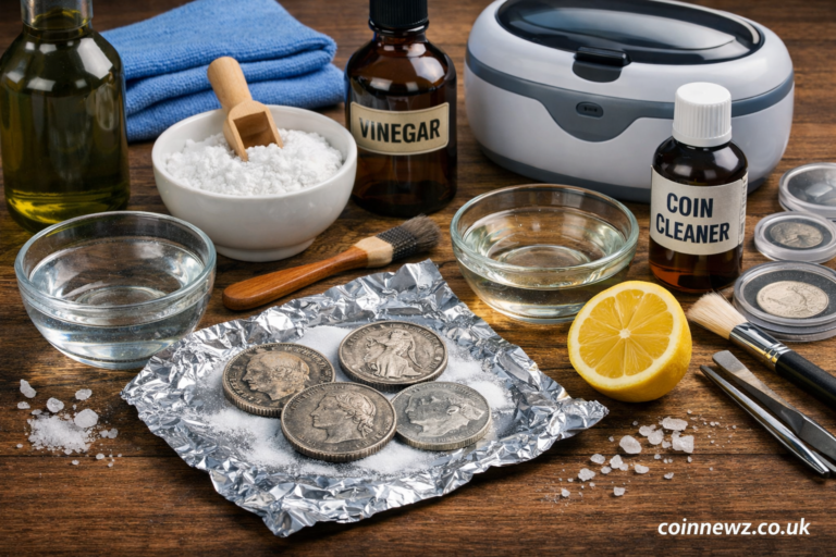 how to clean silver coins
