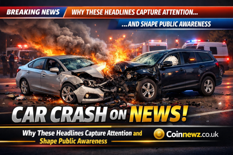 car crash on news