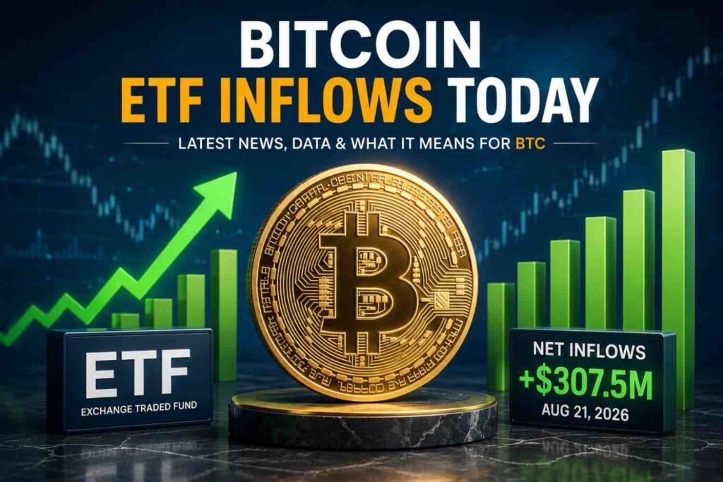 Bitcoin ETF inflows and rising BTC demand with $307.5 million net inflows
