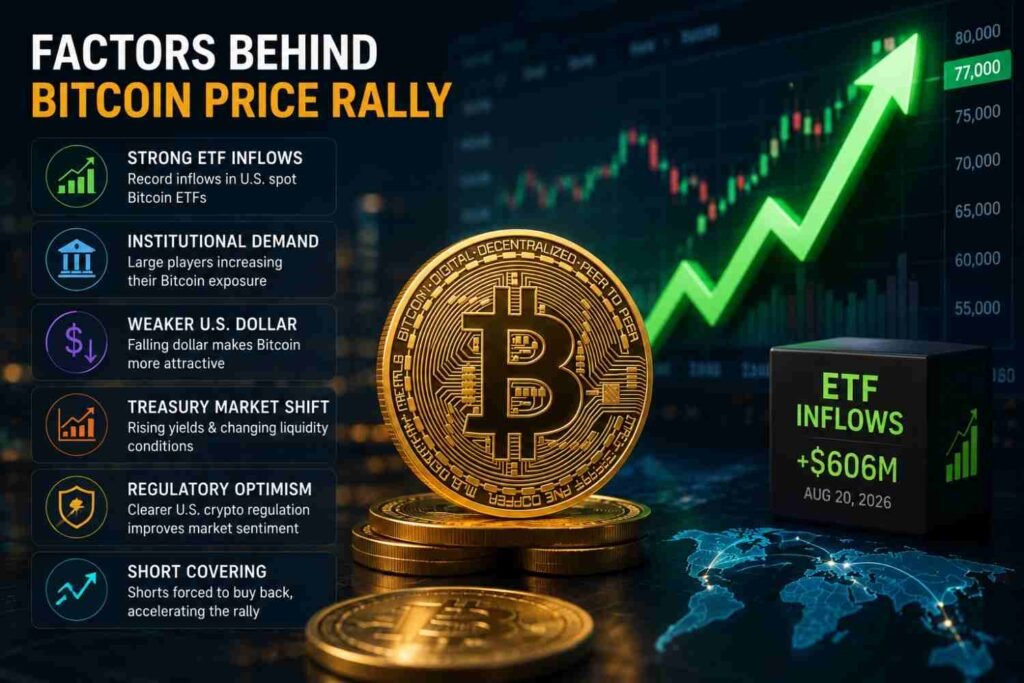 Why is Bitcoin price up today with BTC rally and rising market demand