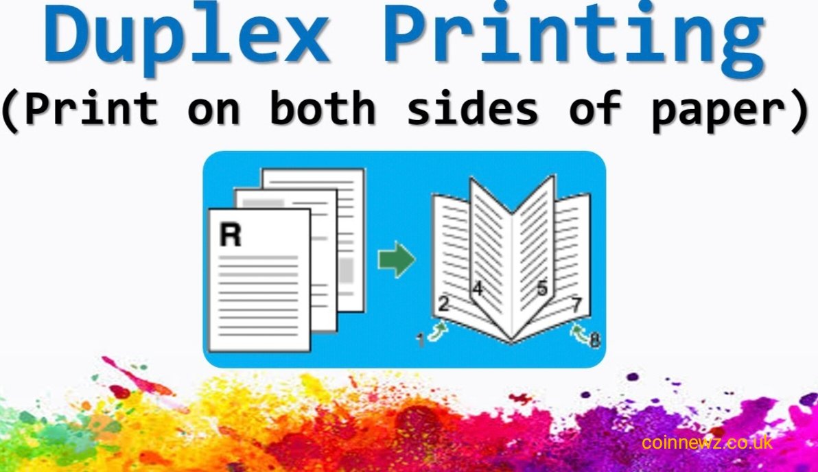Flip on short edge vs long edge duplex printing comparison on a printer